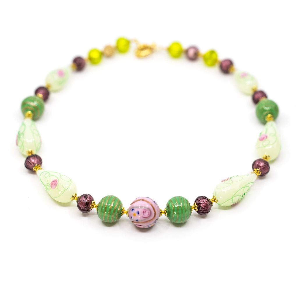 Collana Venezia Grimani: alabastro fiorato
