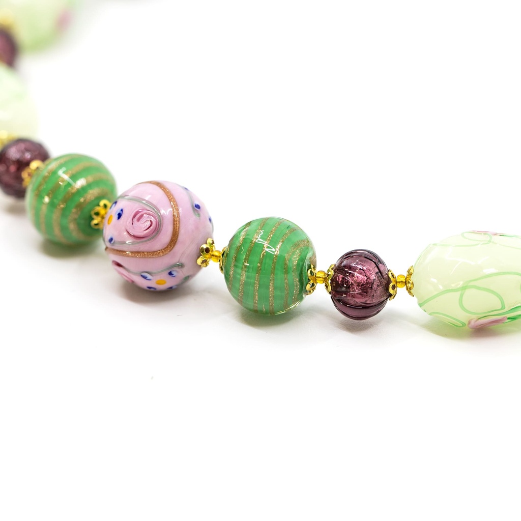 Collana Venezia Grimani: alabastro fiorato
