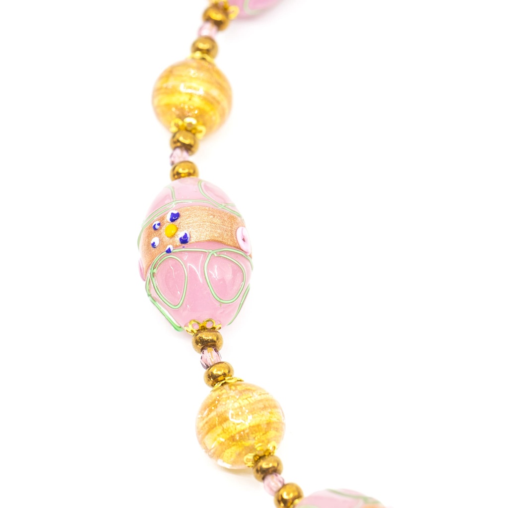 Collana Venezia Grimani: alabastro fiorato