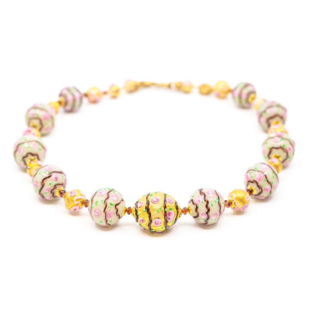 Collana Serenissima Fenice: boccioli di rosa