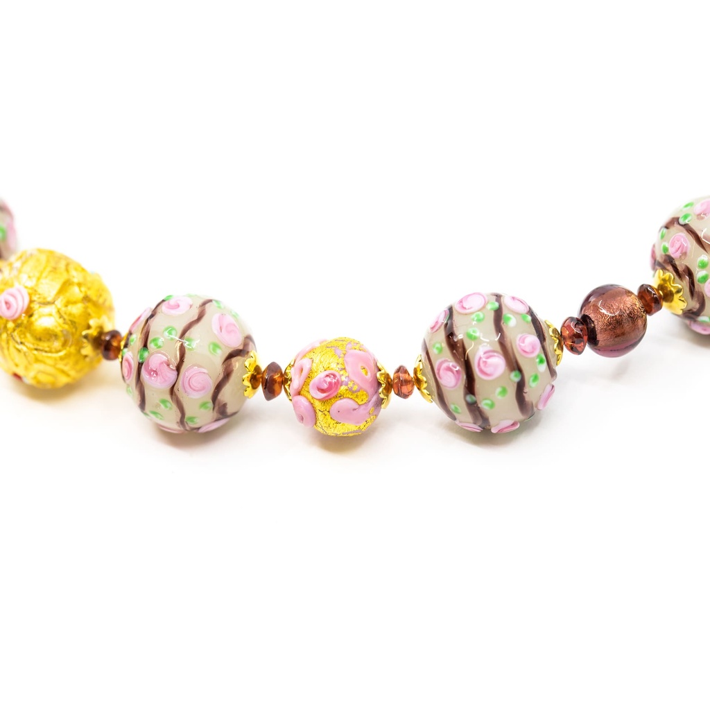 Collana Serenissima Fenice: boccioli di rosa