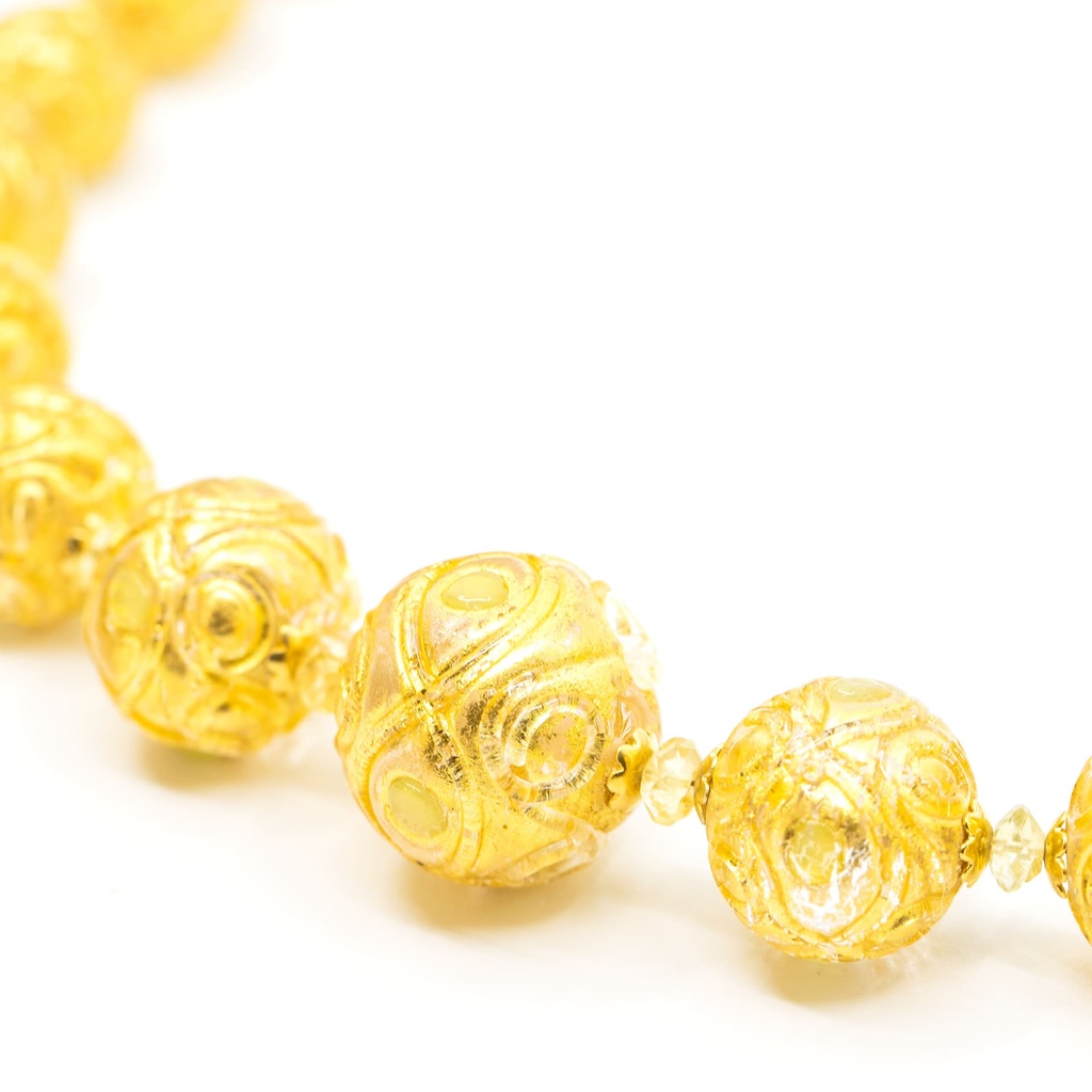 Collana Serenissima Fenice: decori su foglia oro