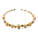 Collier Serenissima Mocenigo: brins et boutons de roses