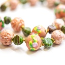 Collier Serenissima Mocenigo: brins et boutons de roses
