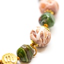 Collier Serenissima Mocenigo: brins et boutons de roses