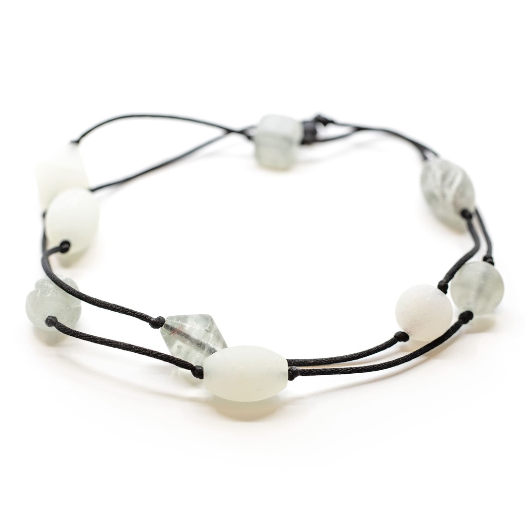 Collier Pret à Porter Laguna: les couleurs des perles sablées