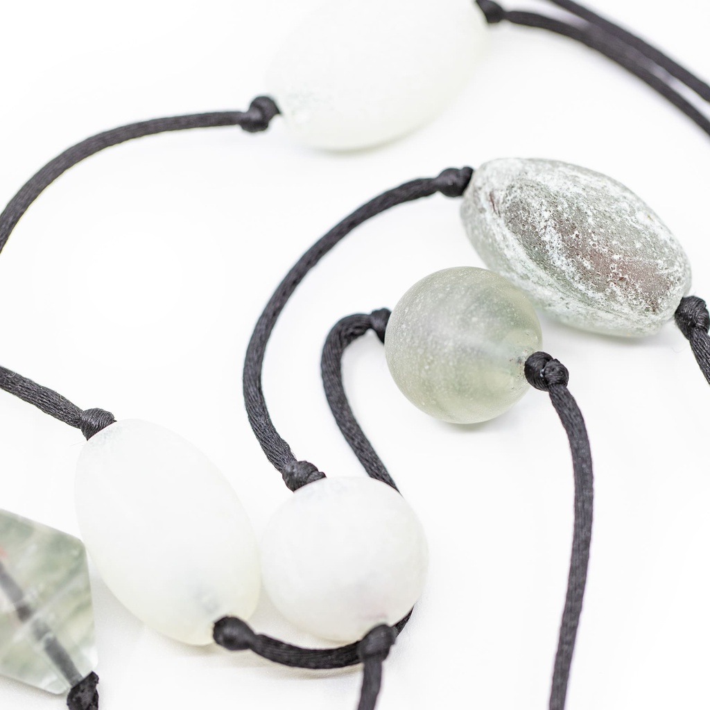 Collier Pret à Porter Laguna: les couleurs des perles sablées