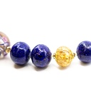 Girocollo Mocenigo di perle in vetro lapis