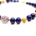 Girocollo Mocenigo di perle in vetro lapis