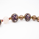 Collana Serenissima Rezzonico: il vetro e le pietre semipreziose