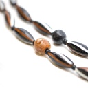 Collana Perle Etniche e di Baratto con olivette a finitura anticata