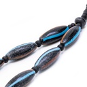 Collana Perle Etniche e di Baratto con olivette a finitura anticata