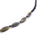 Collana Perle Etniche e di Baratto con olivette a finitura anticata
