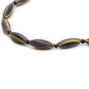 Collana Perle Etniche e di Baratto con olivette a finitura anticata