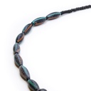 Collana Perle Etniche e di Baratto con olivette a finitura anticata