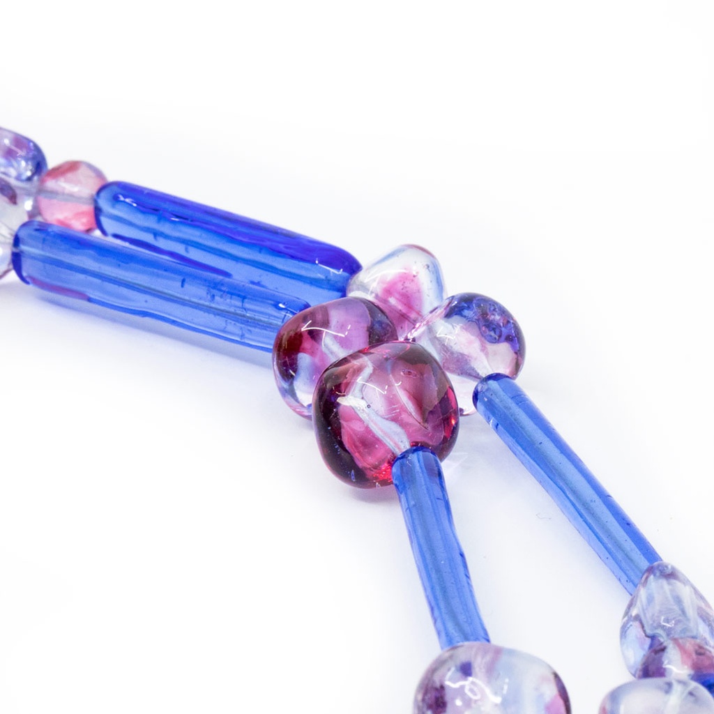 Collana La Mostra di perle in vetro multicolore