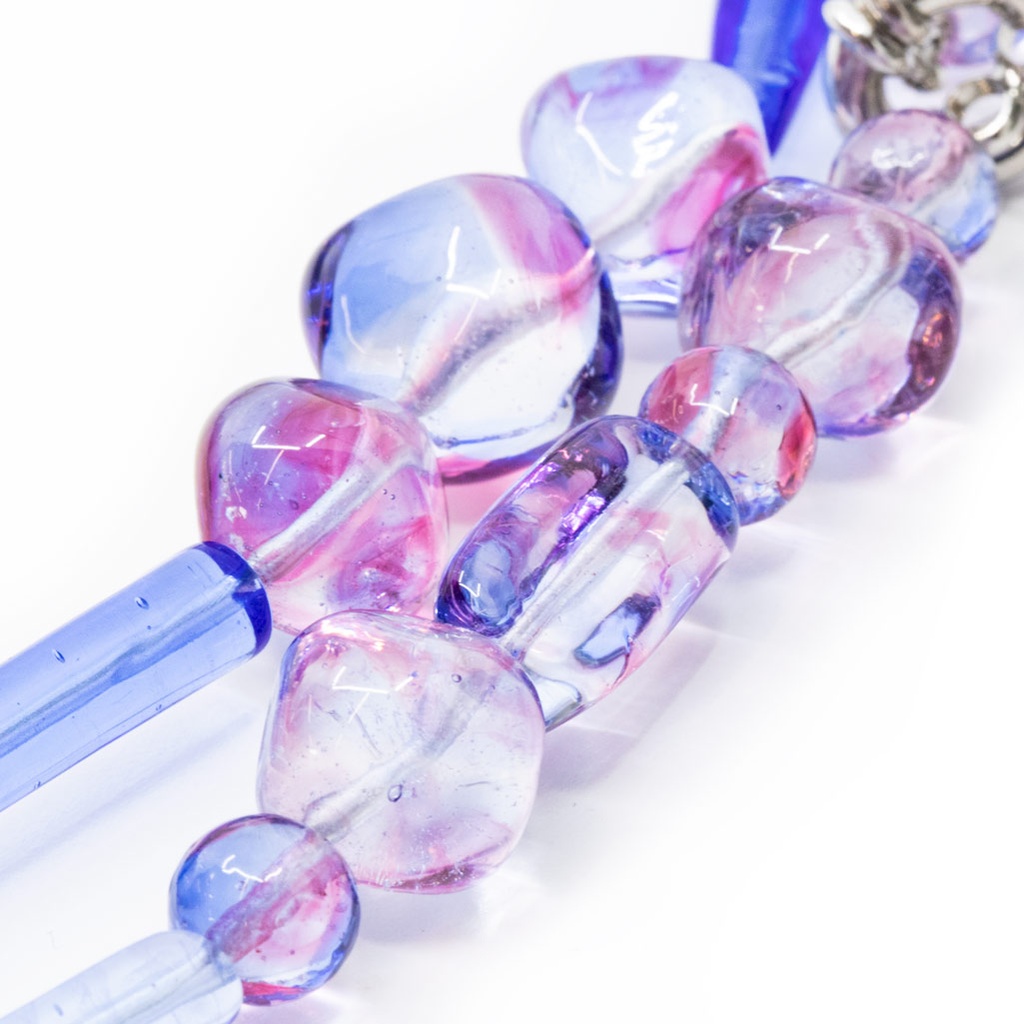 Collana La Mostra di perle in vetro multicolore