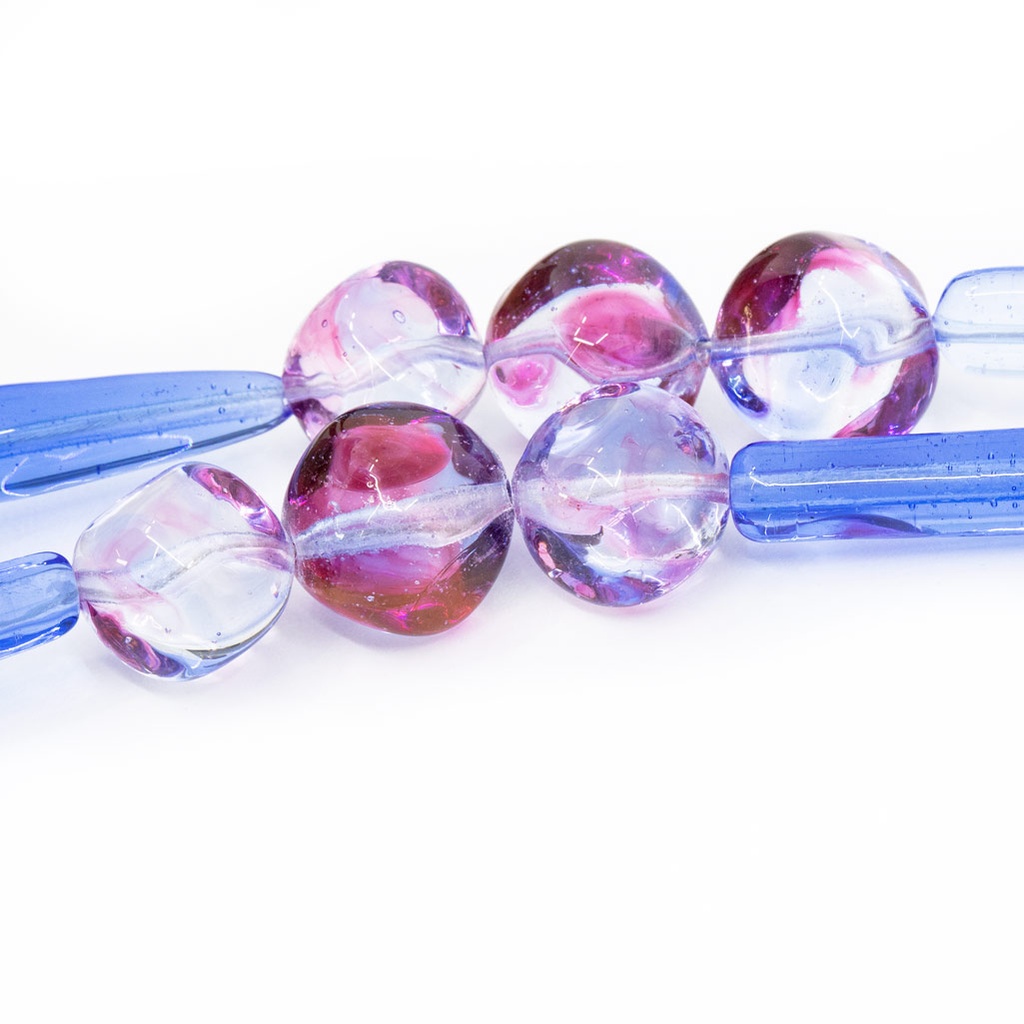 Collana La Mostra di perle in vetro multicolore