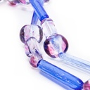 Collana La Mostra di perle in vetro multicolore