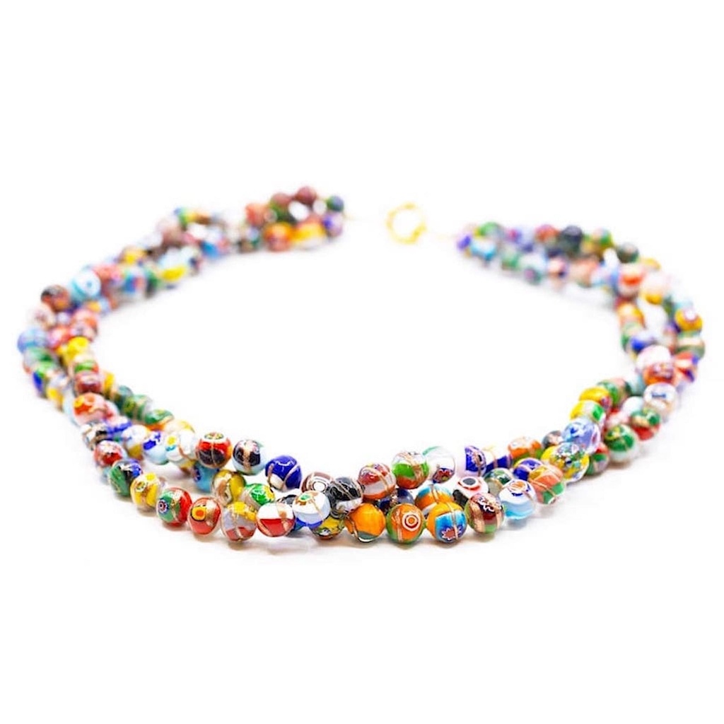 Girocollo Perle d’Epoca Cà Pesaro con murrine originali