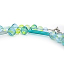 Collana La Mostra verde marino dal design contemporaneo