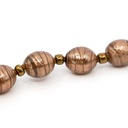 Collana Rosario La Mostra con perle di avventurina marrone