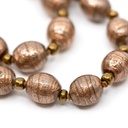 Collana Rosario La Mostra con perle di avventurina marrone