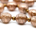 Collana Rosario La Mostra con perle di avventurina marrone