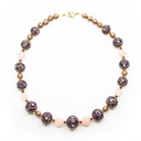 Collier Serenissima Cà Rezzonico: verre et pierres semi-précieuses