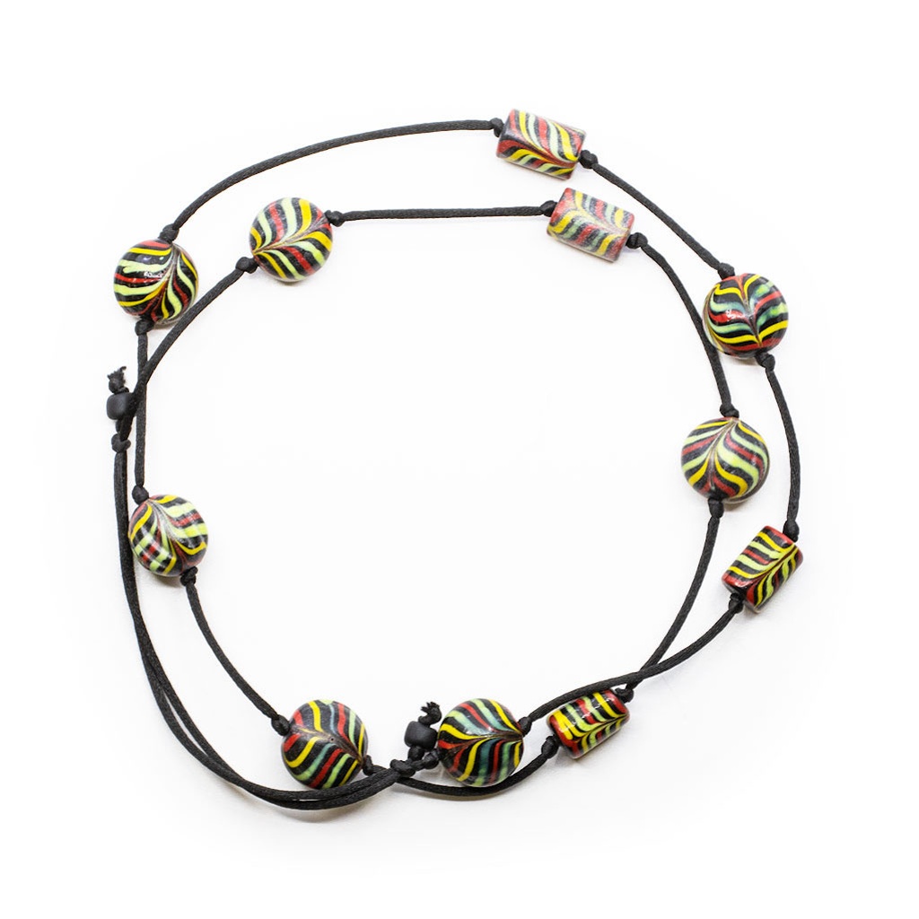 Collier de perles ethniques et de troc dites phéniciennes