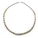 Ethnic and barter beads necklace with antique finish