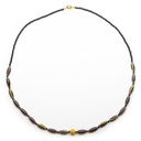 Collier de perles ethniques et de troc avec finition antique