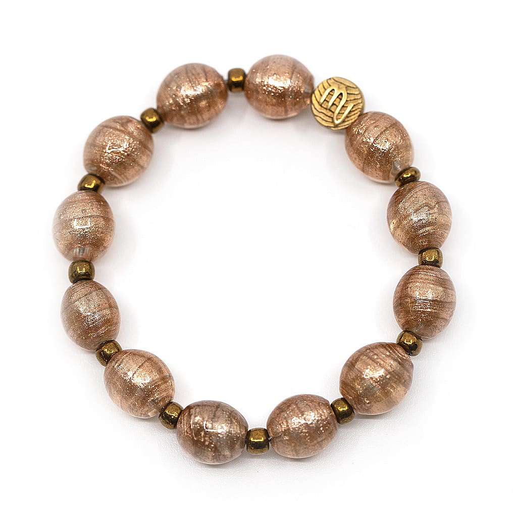 Bracelet La Mostra: l'avventurina brune