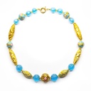 Collana Venezia Grimani: acquamarina decorata