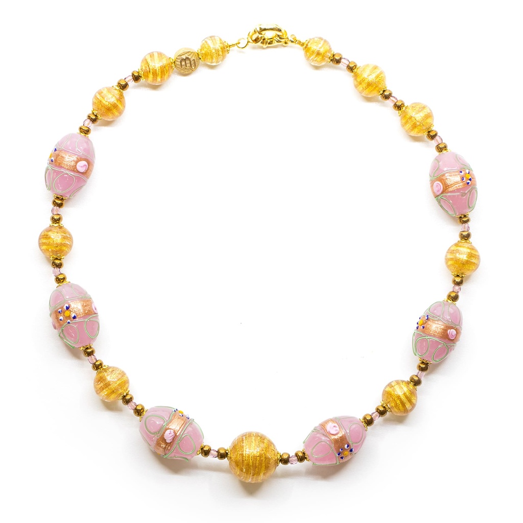Collana Venezia Grimani: alabastro fiorato