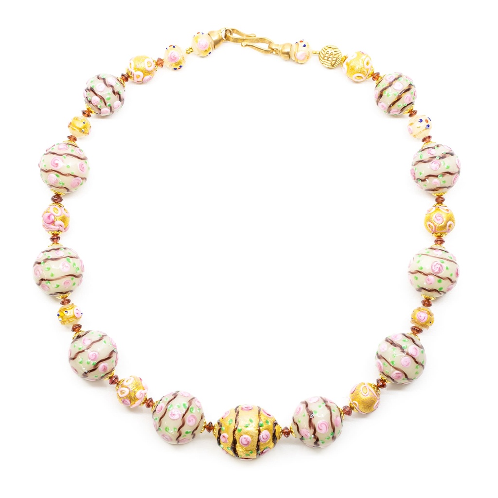 Collana Serenissima Fenice: boccioli di rosa
