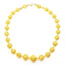 Serenissima Fenice necklace: Decorations on Gold Leaf