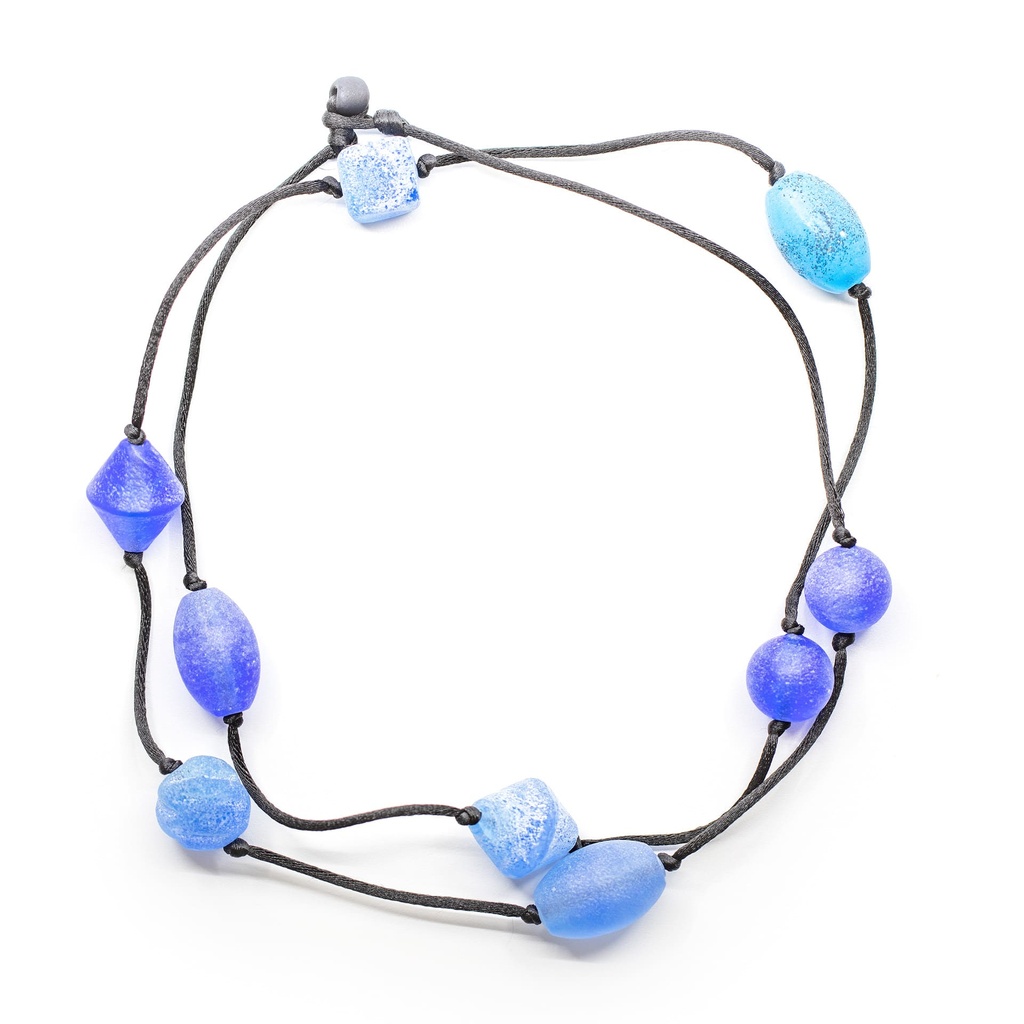 Collier Pret à Porter Laguna: les couleurs des perles sablées