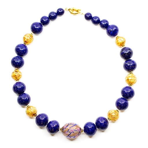 [M1091] Serenissima Mocenigo choker: the Spiral of Avventurina