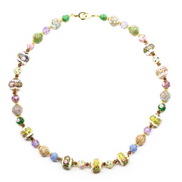 [F215X] Collier Serenissima Fortuny: farbiges Filigran