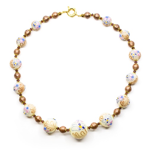 [R203X] Serenissima Cà Rezzonico-Halsband: die Kunst des Fiorato