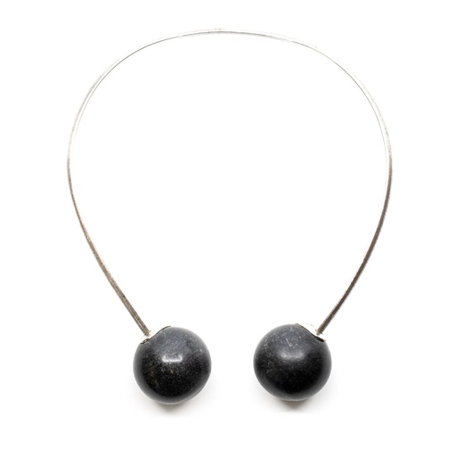 [B502N] Alchimia choker: glass art meets essential design
