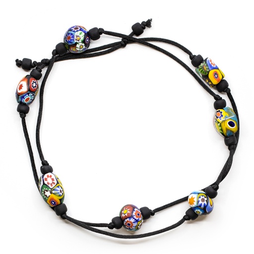 [M852A] Konfektionsfertige Murano-Halskette: die Murrine