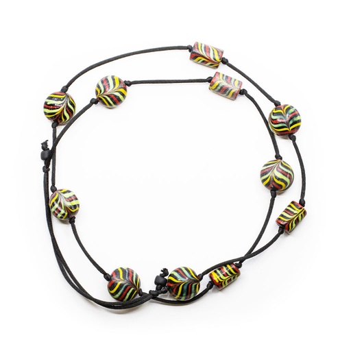 [R702V] Collier de perles ethniques et de troc dites phéniciennes
