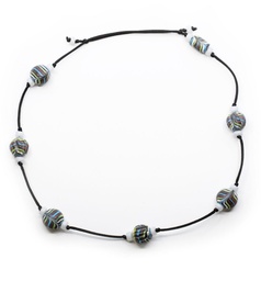 [R704T] Collana Perle Etniche di Baratto dette Fenicie