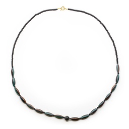 [R730V] Collana Perle Etniche e di Baratto con finitura anticata