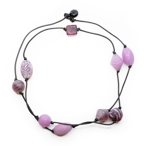[L715X] Collier Prêt-à-porter Laguna: les couleurs des perles sablées