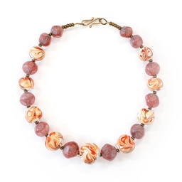 [U442R] Collana Alchimia Upcycling: il riutilizzo del vetro di fornace
