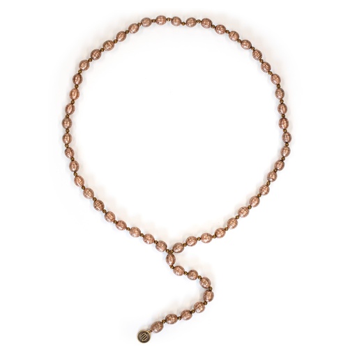 [V456Y] Collana Rosario La Mostra: l'avventurina