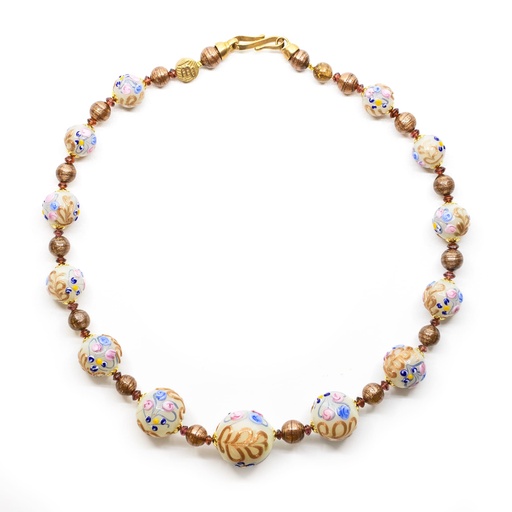 [R2031] Serenissima Cà Rezzonico choker: the Art of Fiorato